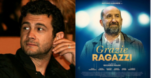 Grazie ragazzi locandina del film e Vinicio Marchioni da Wikimedia