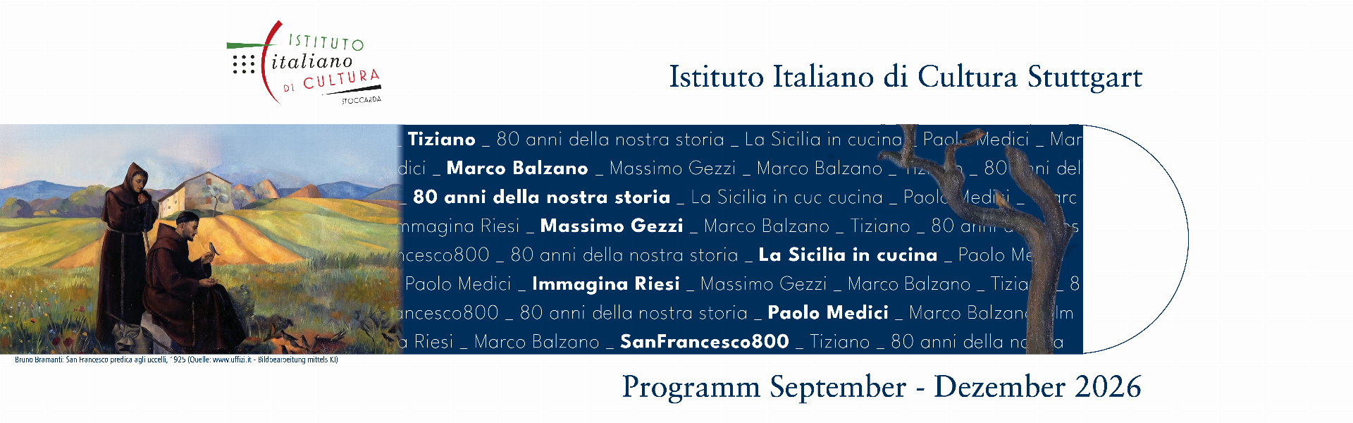 Homepage dell'IIC Stoccarda. Informazioni? Cliccare qui: >>>